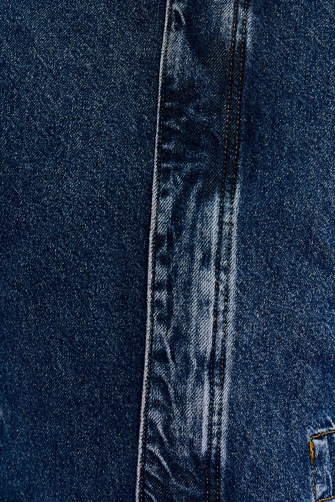 Farm Rio Crochet Squares Denim Jumpsuit 5 Farm Rio Crochet Squares Denim Jumpsuit - Image 5