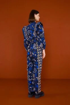 Farm Rio Black Macaw Forest Jumpsuit -Colorful Wear Store 303962 03