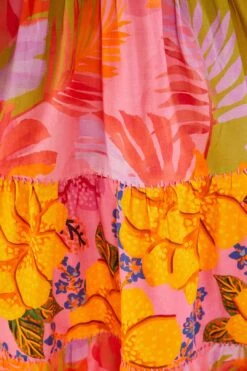 Farm Rio Mixed Pink Prints Maxi Dress -Colorful Wear Store 303980 04