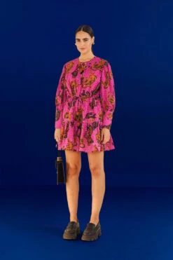 Farm Rio Pink Wild Leopards Mini Dress 10 Farm Rio Pink Wild Leopards Mini Dress -Colorful Wear Store 303984 04 1