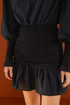 Farm Rio Black Heart Neckline Mini Dress -Colorful Wear Store 304117 05 1