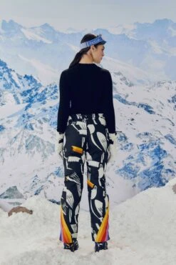 Farm Rio Black Graphic Toucans Ski Pants -Colorful Wear Store 304126 04