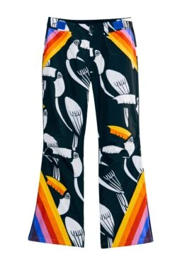 Farm Rio Black Graphic Toucans Ski Pants -Colorful Wear Store 304126 06