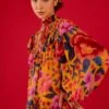Farm Rio Yellow Floral Dream Blouse