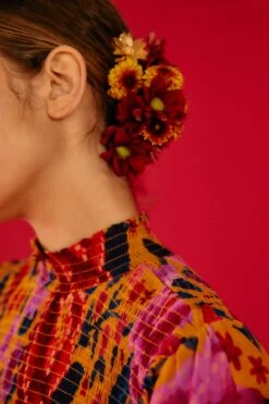 Farm Rio Yellow Floral Dream Blouse -Colorful Wear Store 304566 03 1