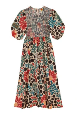 Farm Rio Mushroom Forest Organic Cotton Midi Dress -Colorful Wear Store 304592 06