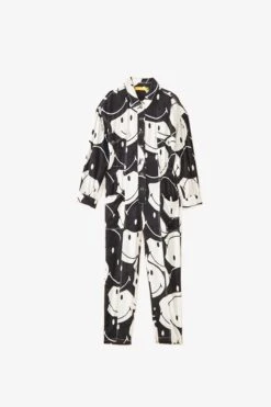 Farm Rio Black & White Smiley® Jumpsuit -Colorful Wear Store 305146 06