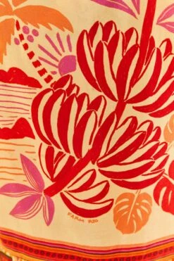 Farm Rio Forest Mixed Scarves Midi Dress -Colorful Wear Store 305267 05