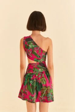 Farm Rio Pink Leaves Mini Dress -Colorful Wear Store 305273 04 38aa55ae 0b3d 46d2 b924 dbcdb040a5ec