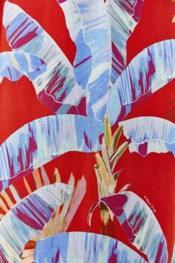 Farm Rio Red Sweet Jungle Cut Out Midi Dress 10 Farm Rio Red Sweet Jungle Cut Out Midi Dress -Colorful Wear Store 305349 05