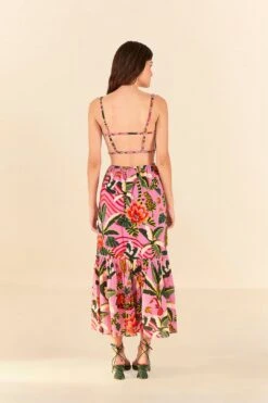 Pink Leopard Forest Midi Dress -Colorful Wear Store 305796 04