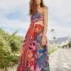 Macaw Scarf Maxi Dress