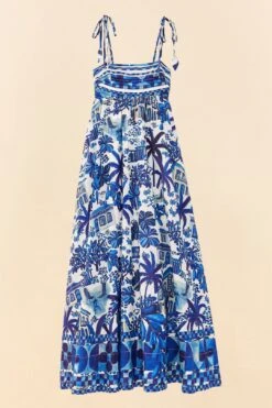 Farm Rio Sweet Rio Tie Strap Maxi Dress -Colorful Wear Store 306061 06