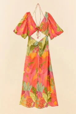 Farm Rio Sweet Forest Lenzing™ Ecovero™ Viscose Midi Dress -Colorful Wear Store 306063 06