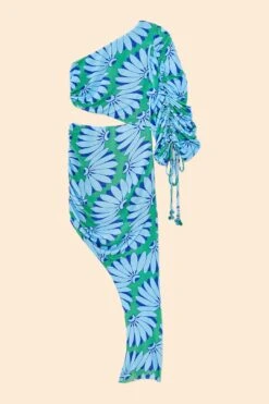 Farm Rio Green Copacabana Asymmetrical Midi Dress 9 Farm Rio Green Copacabana Asymmetrical Midi Dress -Colorful Wear Store 306071 06