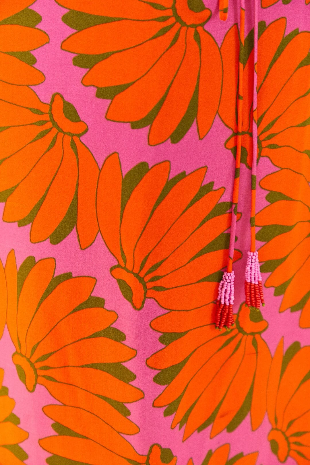 Farm Rio Pink CopacabanaLenzing™ Ecovero™ Viscose Cut Out Midi Dress 5 Farm Rio Pink CopacabanaLenzing™ Ecovero™ Viscose Cut Out Midi Dress - Image 5