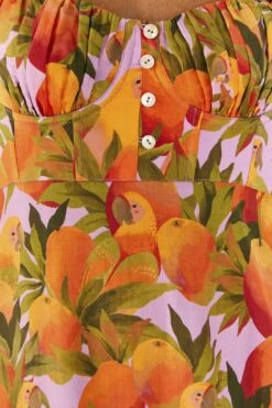 Lilac Mango Macaws Maxi Dress -Colorful Wear Store 306095 05