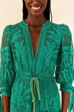 Farm Rio Green Morada Boa Guipure Dress 7 Farm Rio Green Morada Boa Guipure Dress -Colorful Wear Store 306101 03