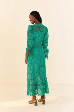 Farm Rio Green Morada Boa Guipure Dress 8 Farm Rio Green Morada Boa Guipure Dress -Colorful Wear Store 306101 04