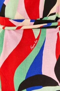 Farm Rio Colorful Monstera Mini Dress -Colorful Wear Store 306137 05