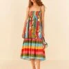 Farm Rio Wonderful Toucans Organic Cotton Midi Dress