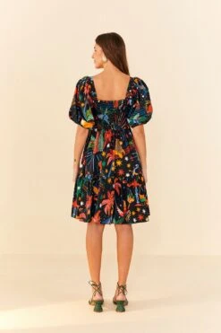 Farm Rio Zodiac Organic Cotton Mini Dress -Colorful Wear Store 306150 03