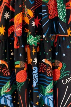 Farm Rio Zodiac Organic Cotton Mini Dress -Colorful Wear Store 306150 05