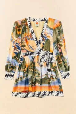 Farm Rio CariocaLenzing™ Ecovero™ Viscose Mini Dress -Colorful Wear Store 306164 07