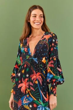 Farm Rio Zodiac Maxi Dress -Colorful Wear Store 306214 03 1