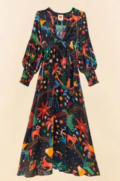 Farm Rio Zodiac Maxi Dress -Colorful Wear Store 306214 06 1