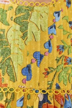 Farm Rio Yellow Summer Garden Blouse -Colorful Wear Store 306228 05