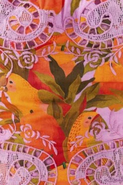 Farm Rio Lilac Mango Macaws Blouse 10 Farm Rio Lilac Mango Macaws Blouse -Colorful Wear Store 306230 05