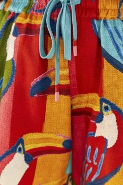 Farm Rio Wonderful Toucans Unisex Shorts -Colorful Wear Store 306244 08