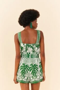 Farm Rio Off-White Macaw Elegance Romper -Colorful Wear Store 306252 03