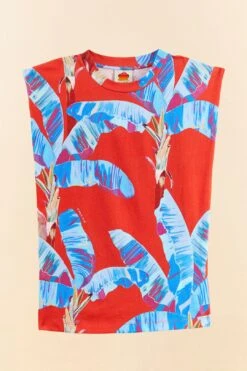 Farm Rio Red Sweet Jungle Organic Cotton T-Shirt 11 Farm Rio Red Sweet Jungle Organic Cotton T-Shirt -Colorful Wear Store 306256 06