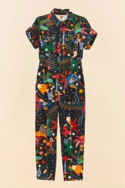 Farm Rio Zodiac Canvas Jumpsuit 9 Farm Rio Zodiac Canvas Jumpsuit -Colorful Wear Store 306258 06