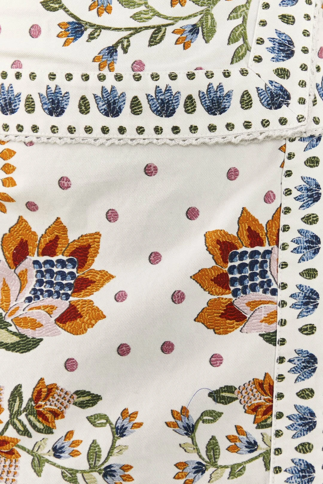 Farm Rio White Summer Garden Mini Skirt 4 Farm Rio White Summer Garden Mini Skirt - Image 4