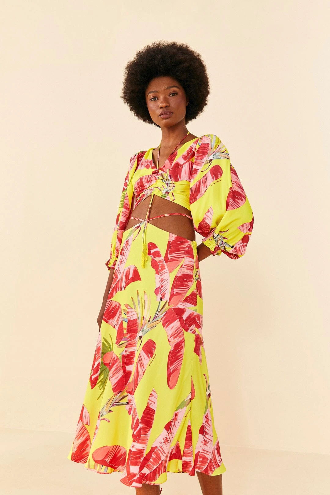 Farm Rio Lime Sweet Jungle Lenzing™ Ecovero™ Viscose Skirt 1 Farm Rio Lime Sweet Jungle Lenzing™ Ecovero™ Viscose Skirt