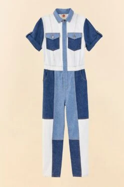 Farm Rio CUTWORK DENIM JUMPSUIT 11 Farm Rio CUTWORK DENIM JUMPSUIT -Colorful Wear Store 306308 06