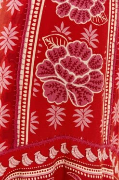 Farm Rio Red Summer Sunrise Maxi Dress -Colorful Wear Store 306331 05