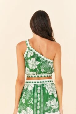 Farm Rio Off-White Macaw Elegance Crop Top -Colorful Wear Store 306377 03 1