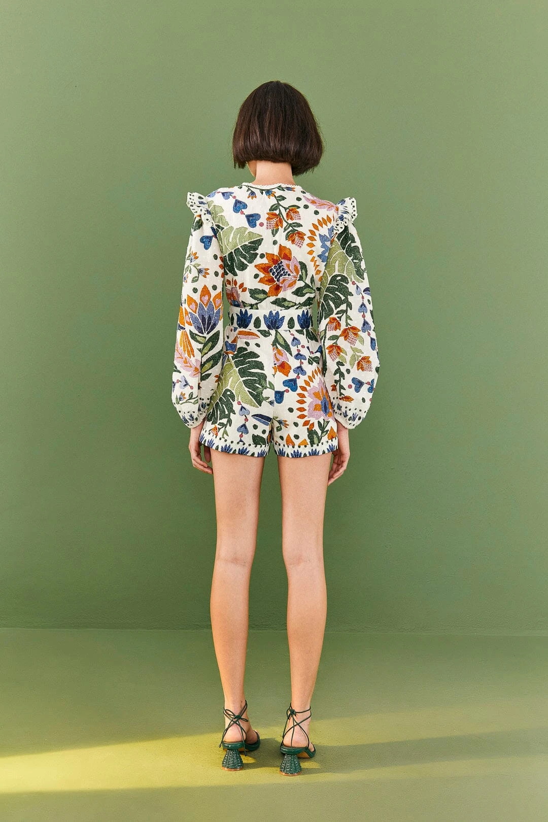 Farm Rio White Summer Garden Romper 4 Farm Rio White Summer Garden Romper - Image 4