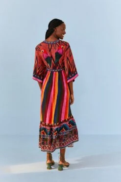Macaw Show Maxi Dress 7 Macaw Show Maxi Dress -Colorful Wear Store 306389 04