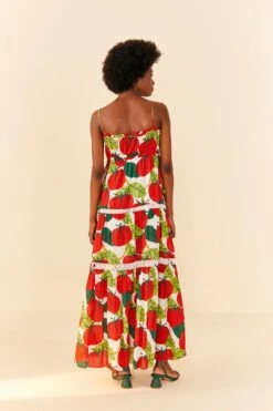 Farm Rio Tomato Midi Dress -Colorful Wear Store 306390 04