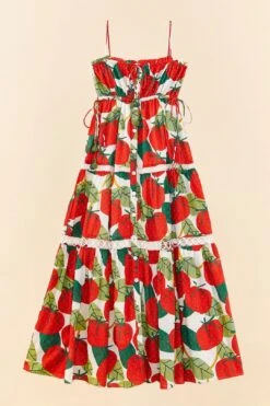 Farm Rio Tomato Midi Dress -Colorful Wear Store 306390 06