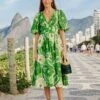 Farm Rio Tropical Groove Midi Dress