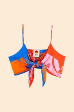 Farm Rio Mixed Rainbow Toucans Crop Top -Colorful Wear Store 306649 06