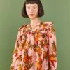 Farm Rio Pink Mango Trees Blouse