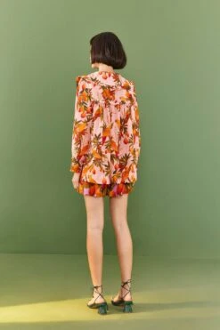 Farm Rio Pink Mango Trees Blouse 9 Farm Rio Pink Mango Trees Blouse -Colorful Wear Store 306655 04