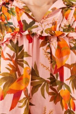 Farm Rio Pink Mango Trees Blouse 10 Farm Rio Pink Mango Trees Blouse -Colorful Wear Store 306655 05